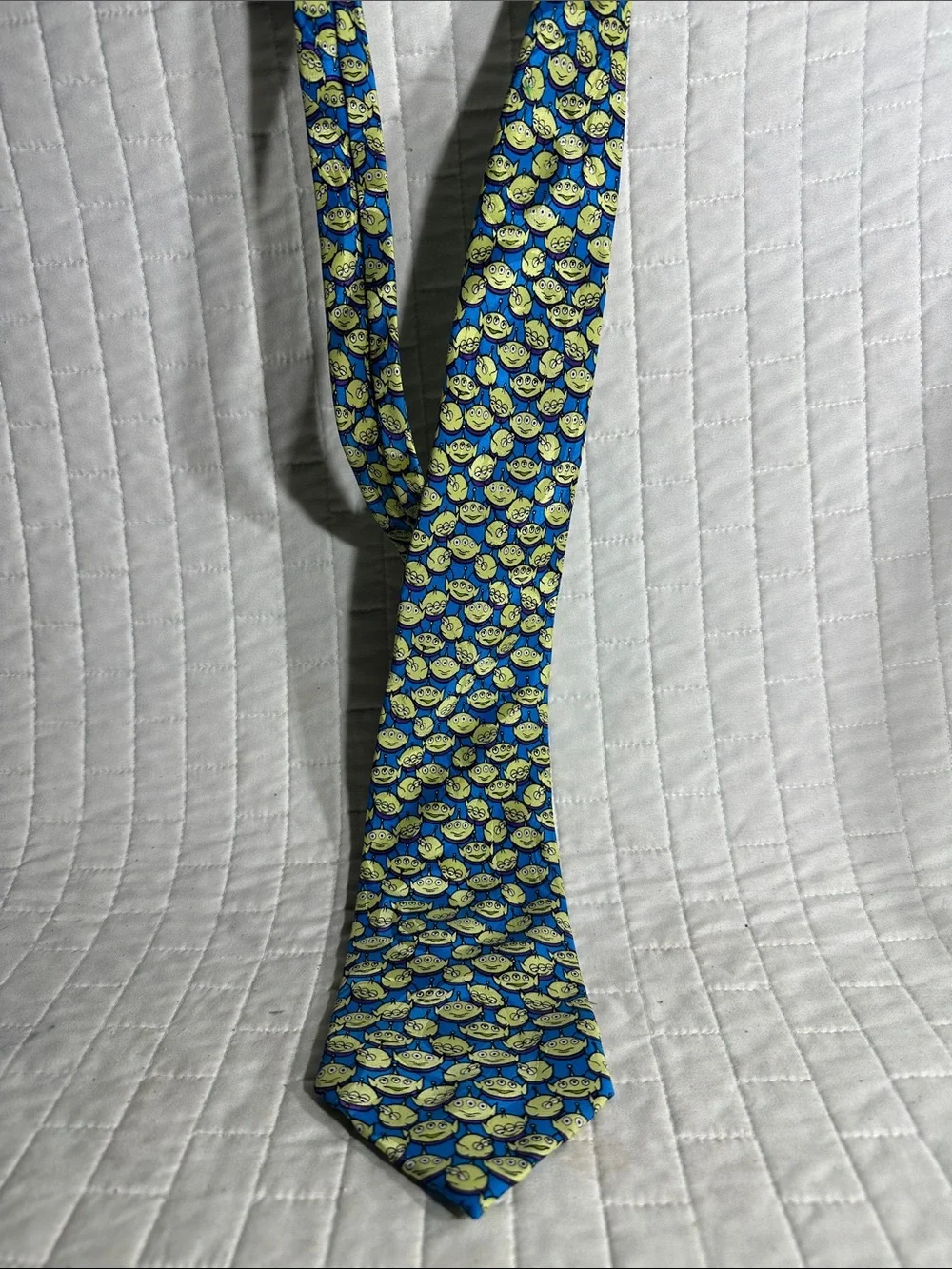 Toy Story Disney Store Blue and Yellow Patterned Men's Tie - Classic Necktie